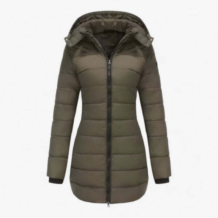 Almut | Damen Langer Parka mit Kapuze | Warm & Winddicht