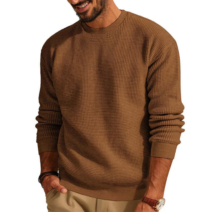 Josef | Herren Eleganter Waffelstrickpullover | Bequem