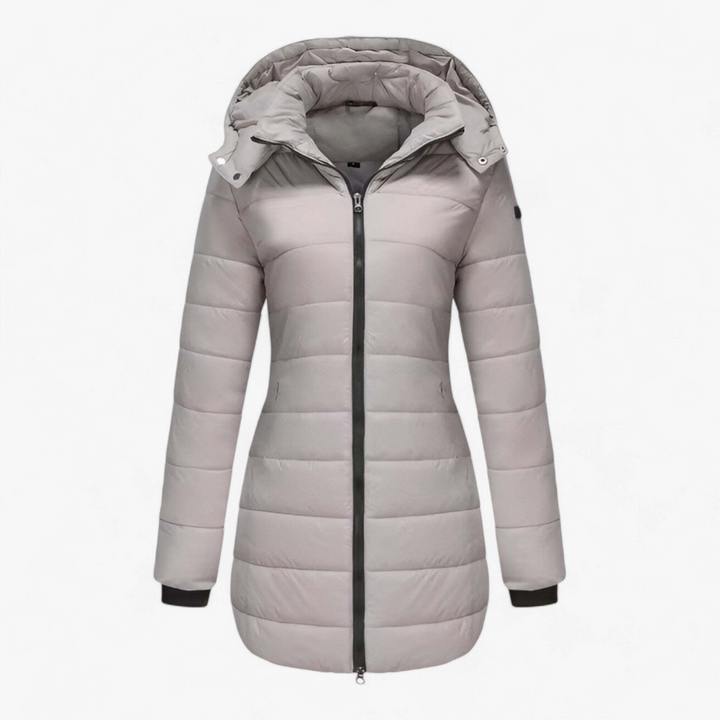 Almut | Damen Langer Parka mit Kapuze | Warm & Winddicht