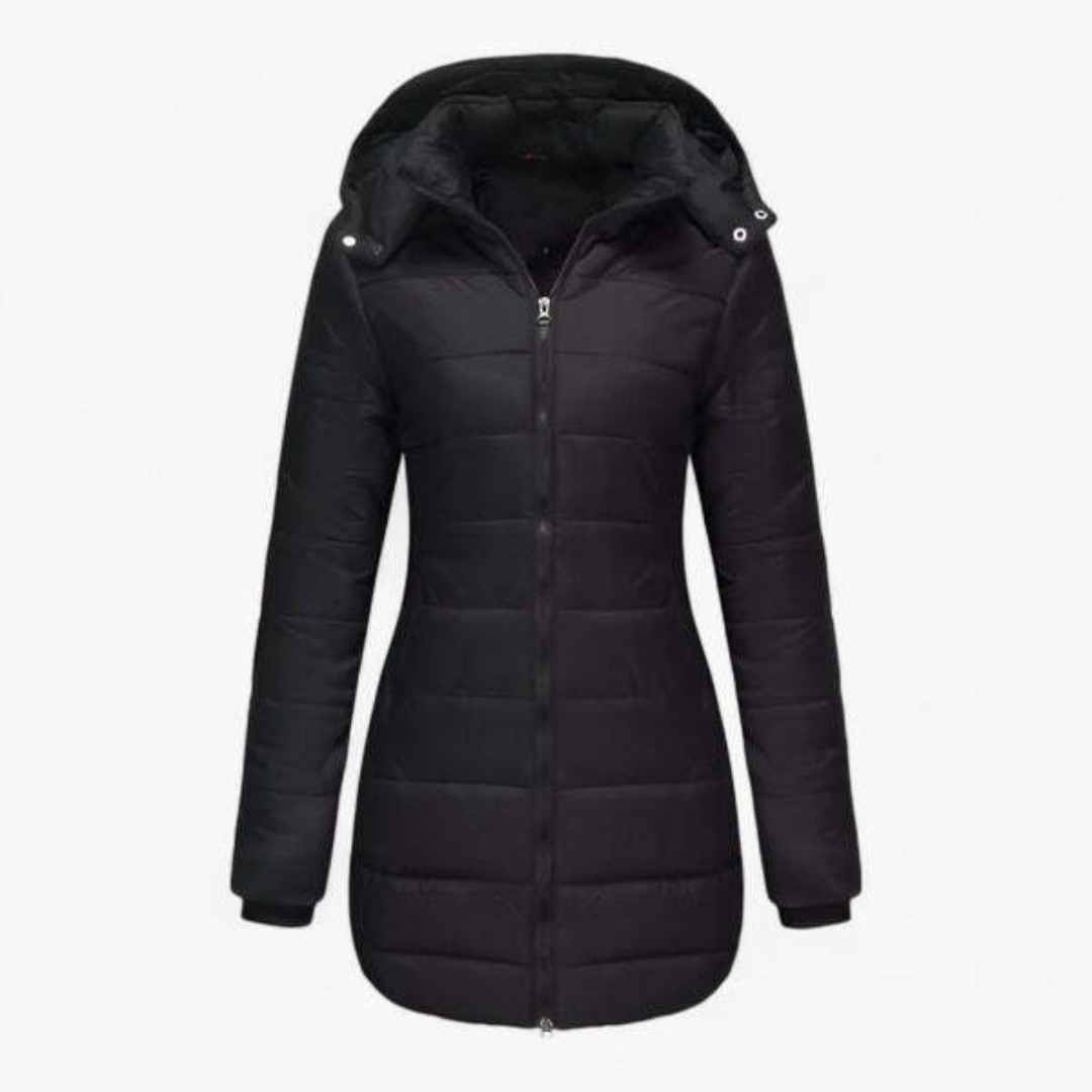 Almut | Damen Langer Parka mit Kapuze | Warm & Winddicht