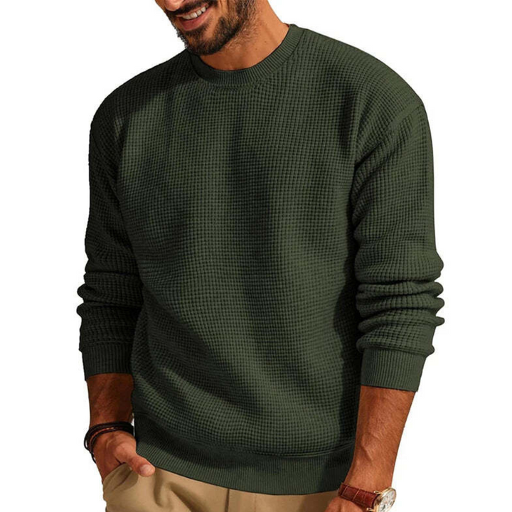 Josef | Herren Eleganter Waffelstrickpullover | Bequem