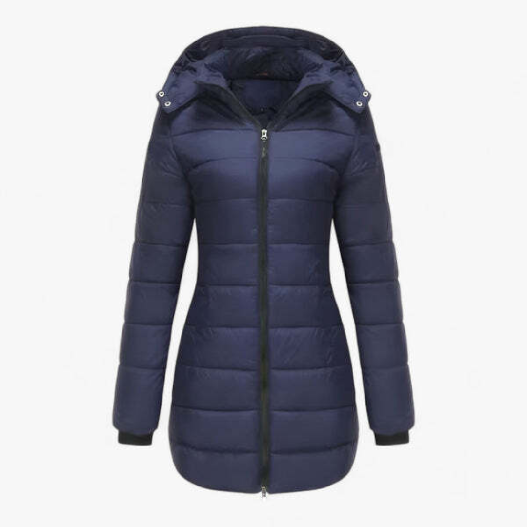 Almut | Damen Langer Parka mit Kapuze | Warm & Winddicht