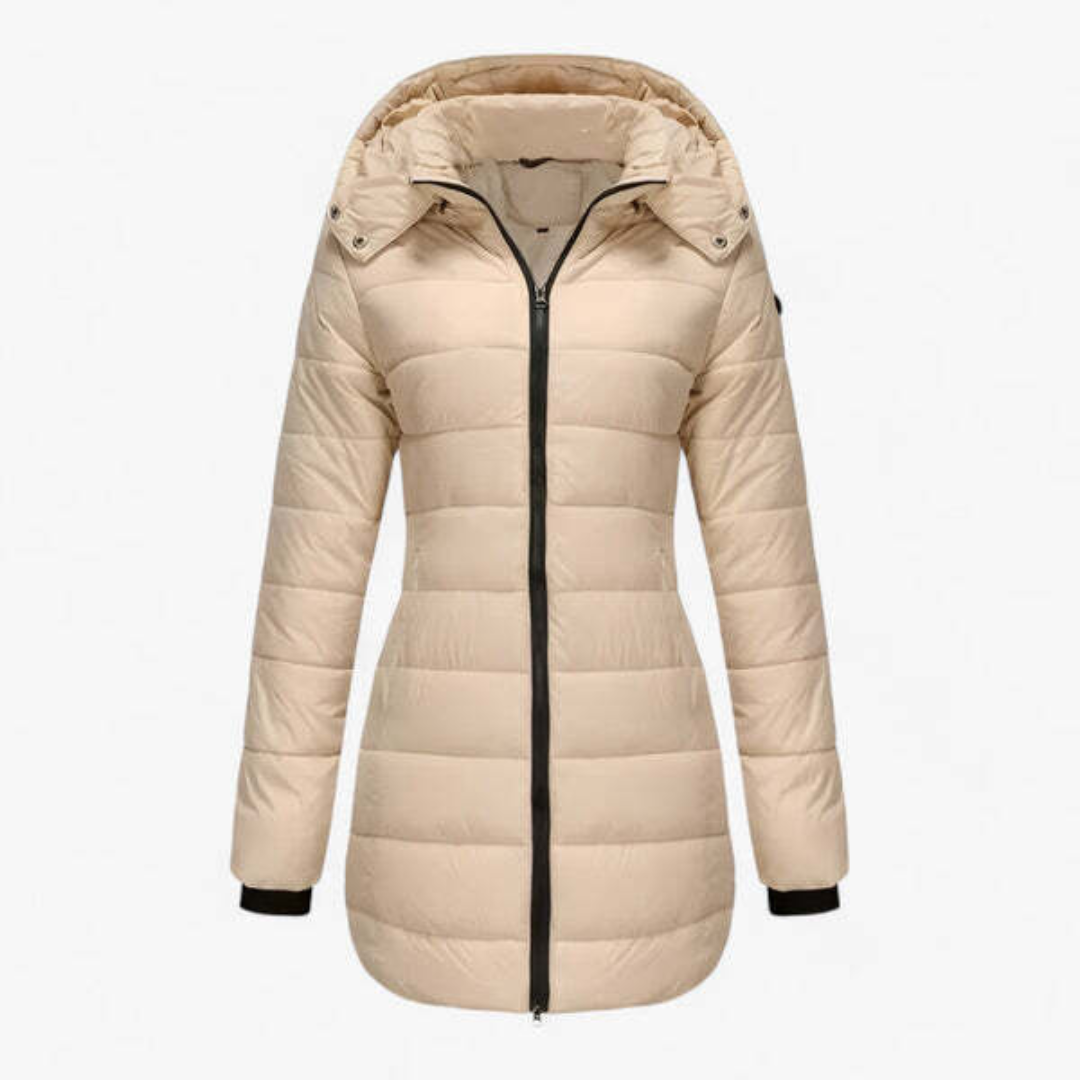 Almut | Damen Langer Parka mit Kapuze | Warm & Winddicht