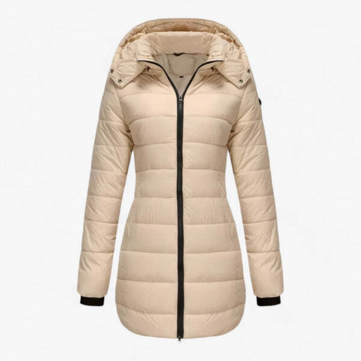 Almut | Damen Langer Parka mit Kapuze | Warm & Winddicht