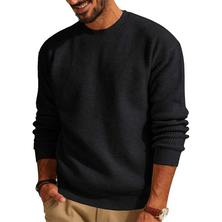 Josef | Herren Eleganter Waffelstrickpullover | Bequem