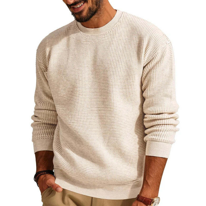 Josef | Herren Eleganter Waffelstrickpullover | Bequem