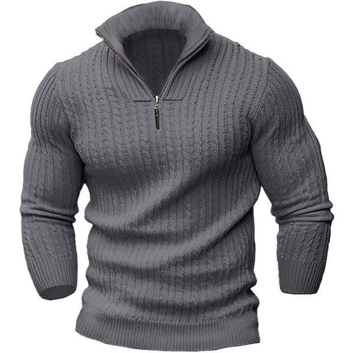 Cornel | Herren Stilvoll Pullover Mit Zipper | Outdoor