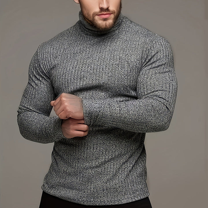 Manuelito | Herren Lässiger Rollkragen Pullover | Slim Fit