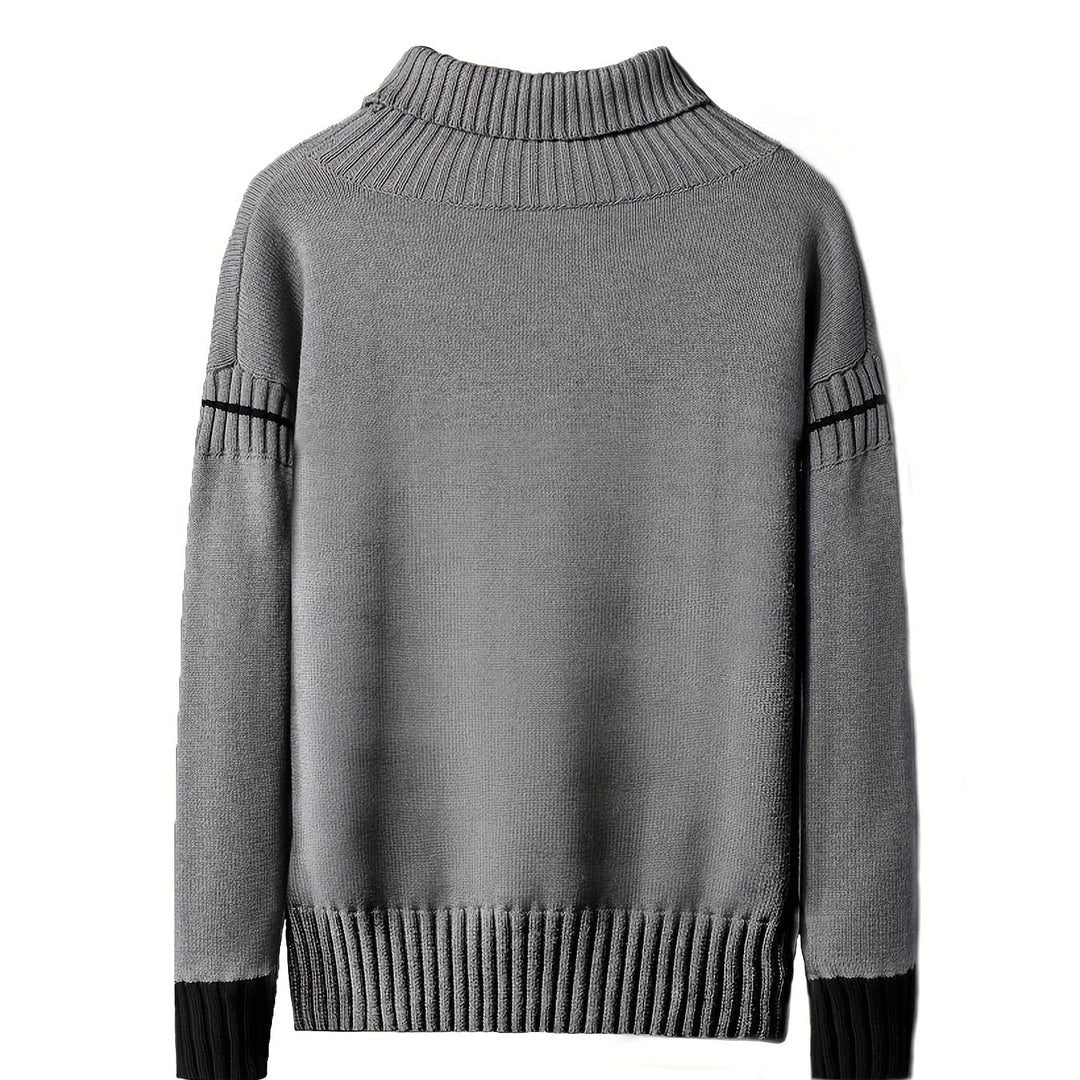 Marcelius | Herren Gestrickter Rollkragen Pullover | Trendig