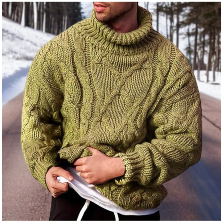 Dario | Herren Stilvoll Rollkragen Strickpullover | Trendig