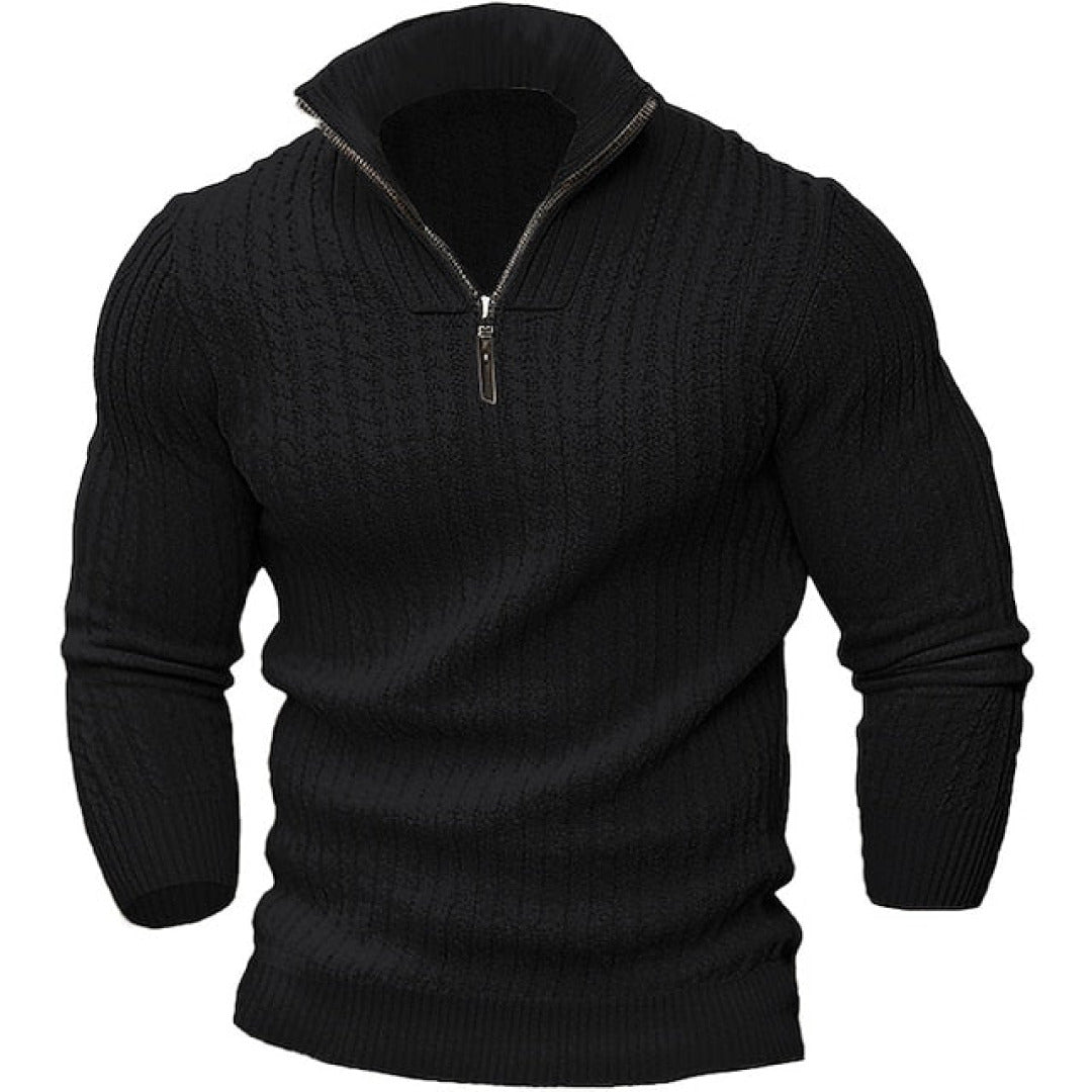 Cornel | Herren Stilvoll Pullover Mit Zipper | Outdoor