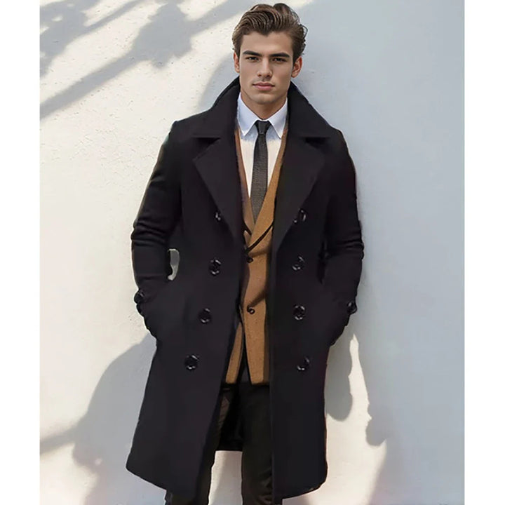 Aidan | Herren Stilvoller Trenchcoat | Lang