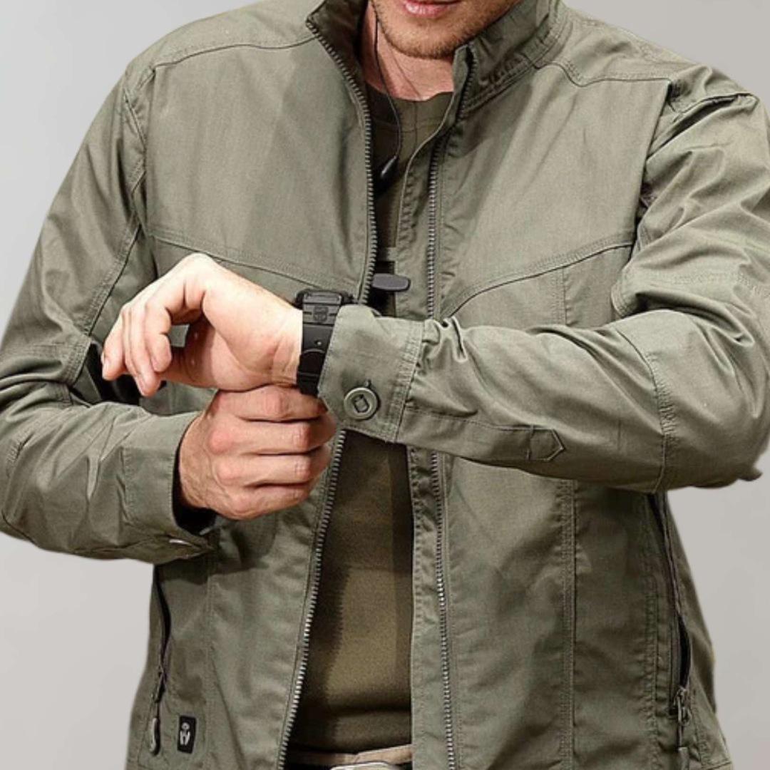 Wilhelm | Herren Klassische Leder Jacke | Bequem