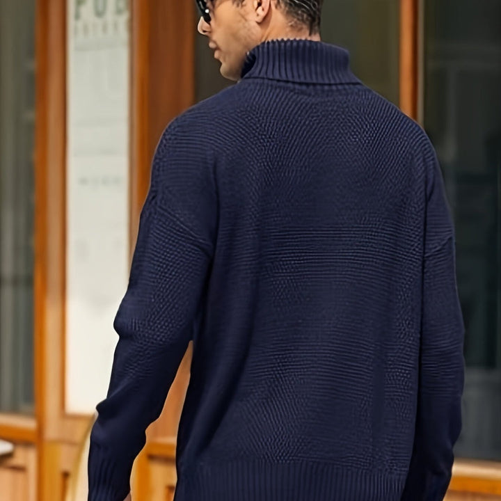 Mariano | Herren Gestrickter Rollkragen Pullover | Warm