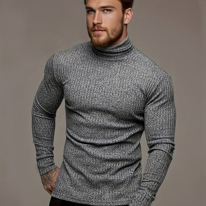 Manuelito | Herren Lässiger Rollkragen Pullover | Slim Fit