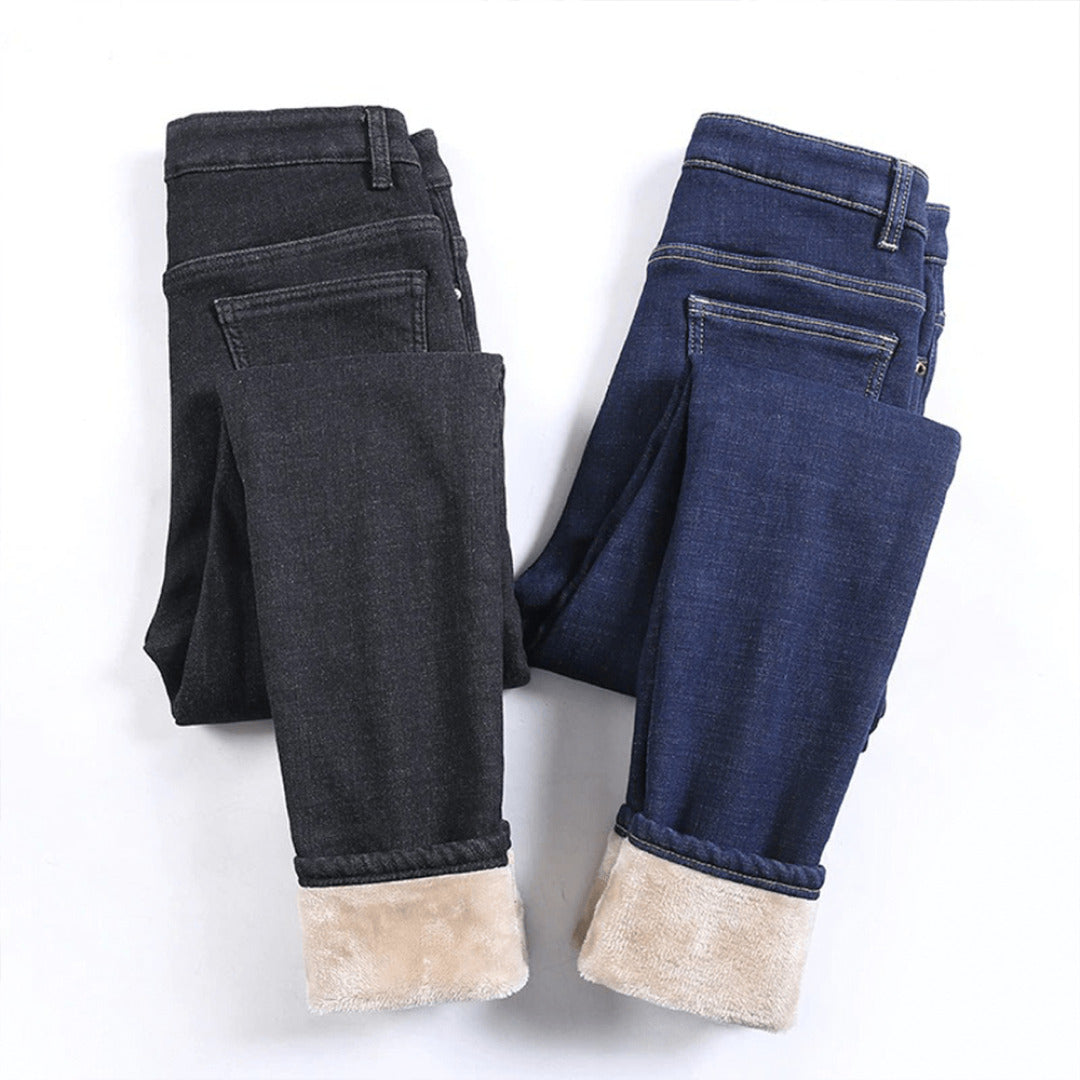 Ingrid | Damen Bequeme Jeans | Warm