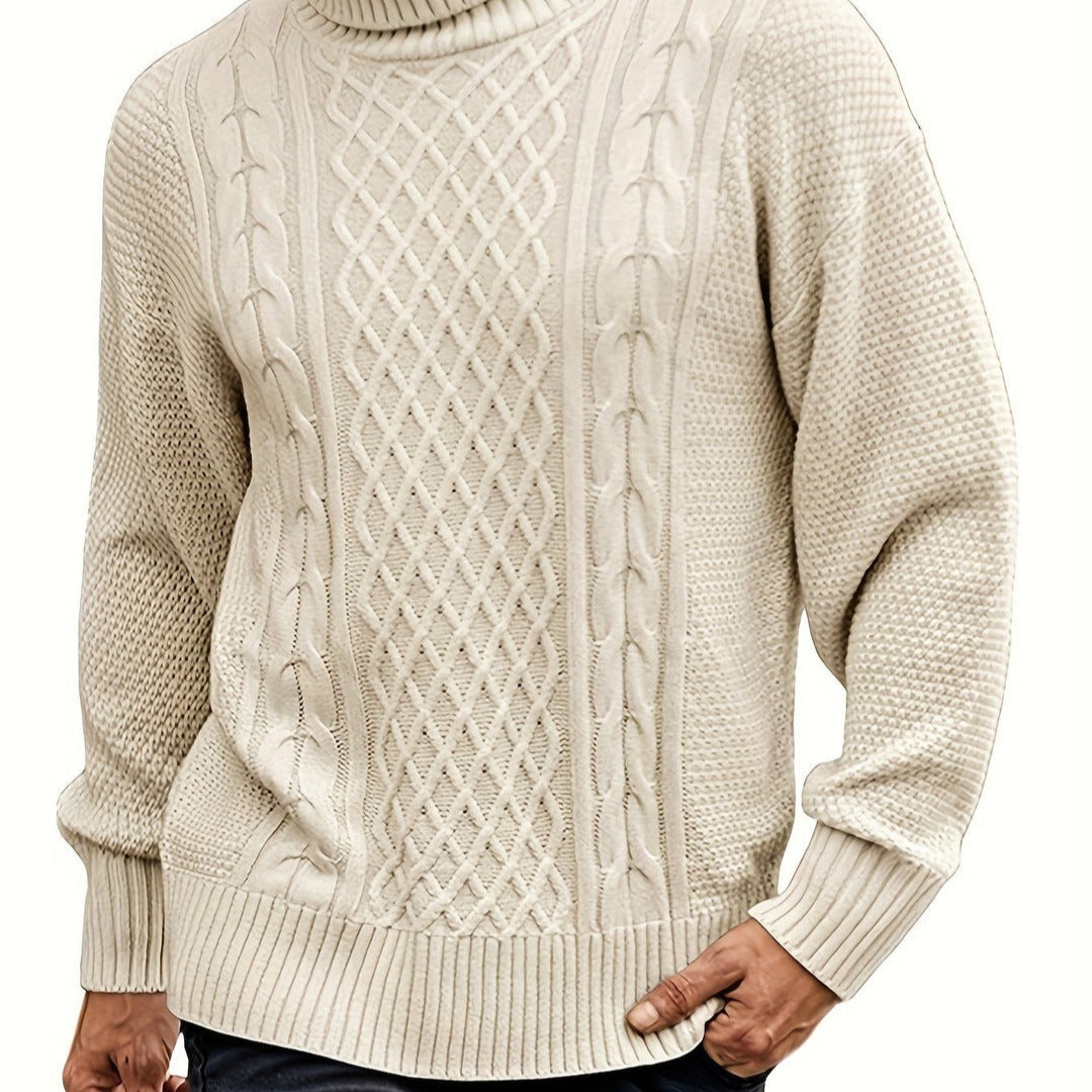 Mariano | Herren Gestrickter Rollkragen Pullover | Warm