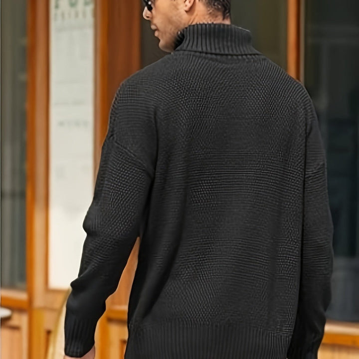 Mariano | Herren Gestrickter Rollkragen Pullover | Warm