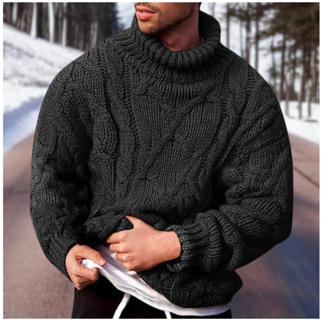 Dario | Herren Stilvoll Rollkragen Strickpullover | Trendig